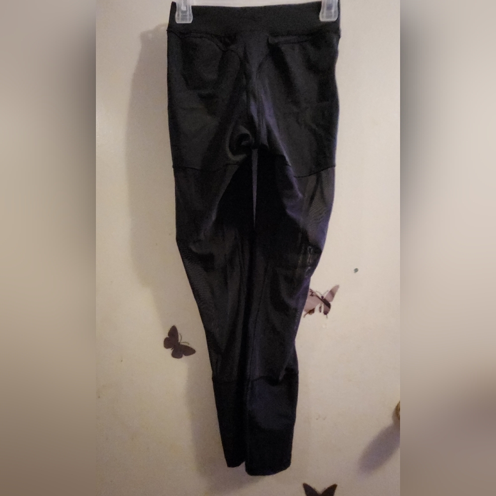Reebok X Cardi B Mesh High Rise Leggings Black Women Small NWOT - Picture 5 of 7